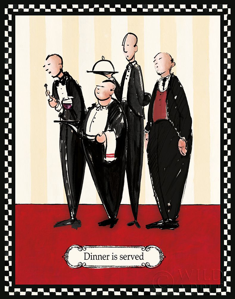 Dinner is Served Poster Print by Avery Tillmon # 8589
