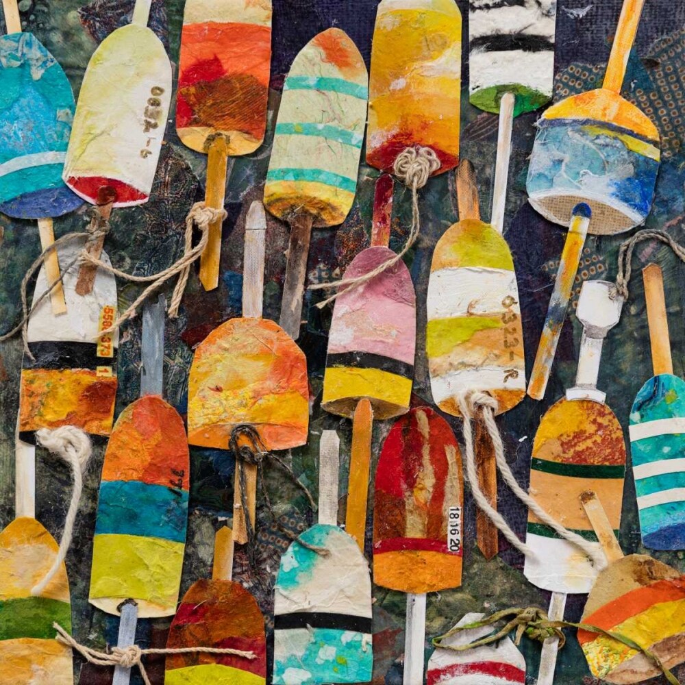 Buoy Collage Square Poster Print by Edith Green - Item # VARPDXRB11892EG