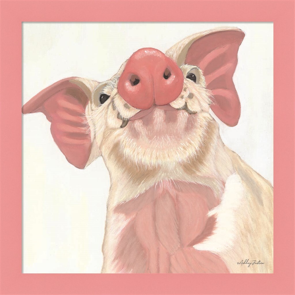 Buster by Ashley Justice 14&#x22; x 14&#x22; Framed Wall Art