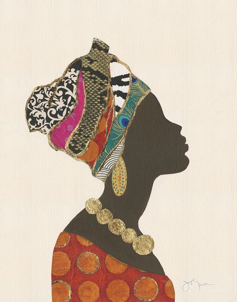 African Silhouette Woman I Poster Print by Tava Studios Tava Studios # 43743