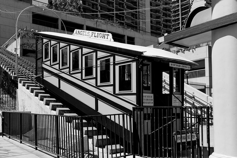 Angels Flight in the Bunker Hill district of Downtown Los Angeles California Poster Print by Carol Highsmith # 50096