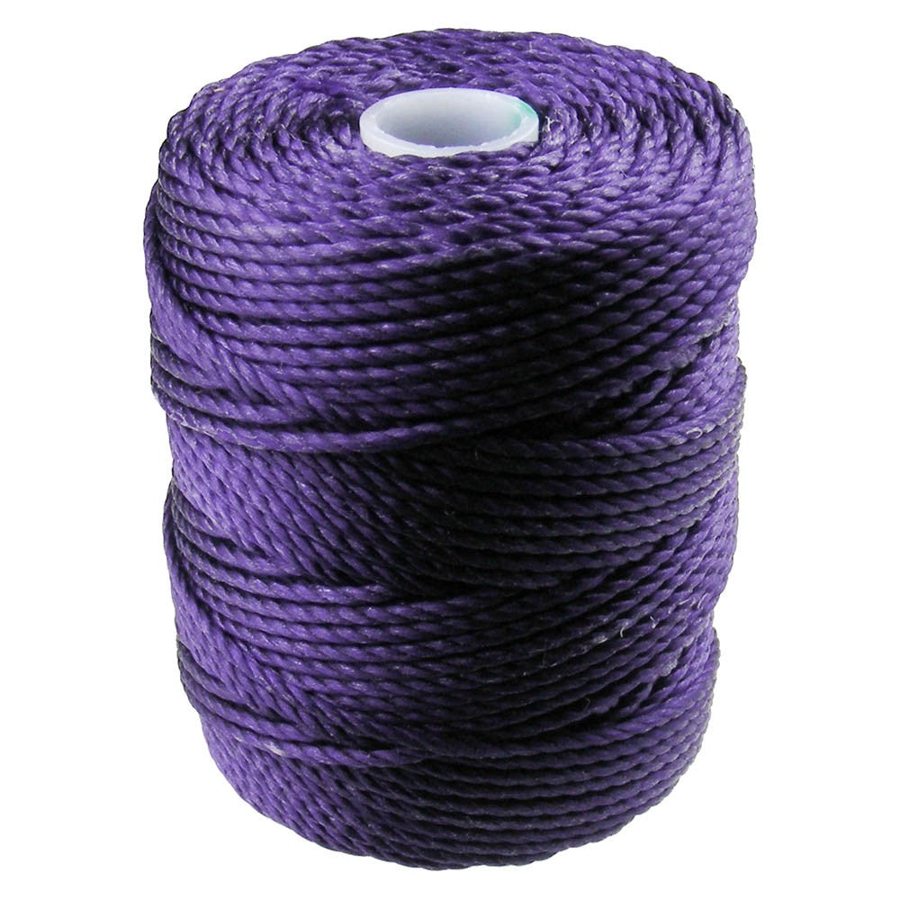 C-Lon Tex 400 Heavy Weight Bead Cord, Purple - 1.0mm, 36 Yard Spool