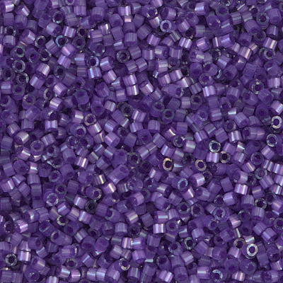 Miyuki Delica Bead 11/0, DB1810, Dyed Purple Silk Satin, 5 grams