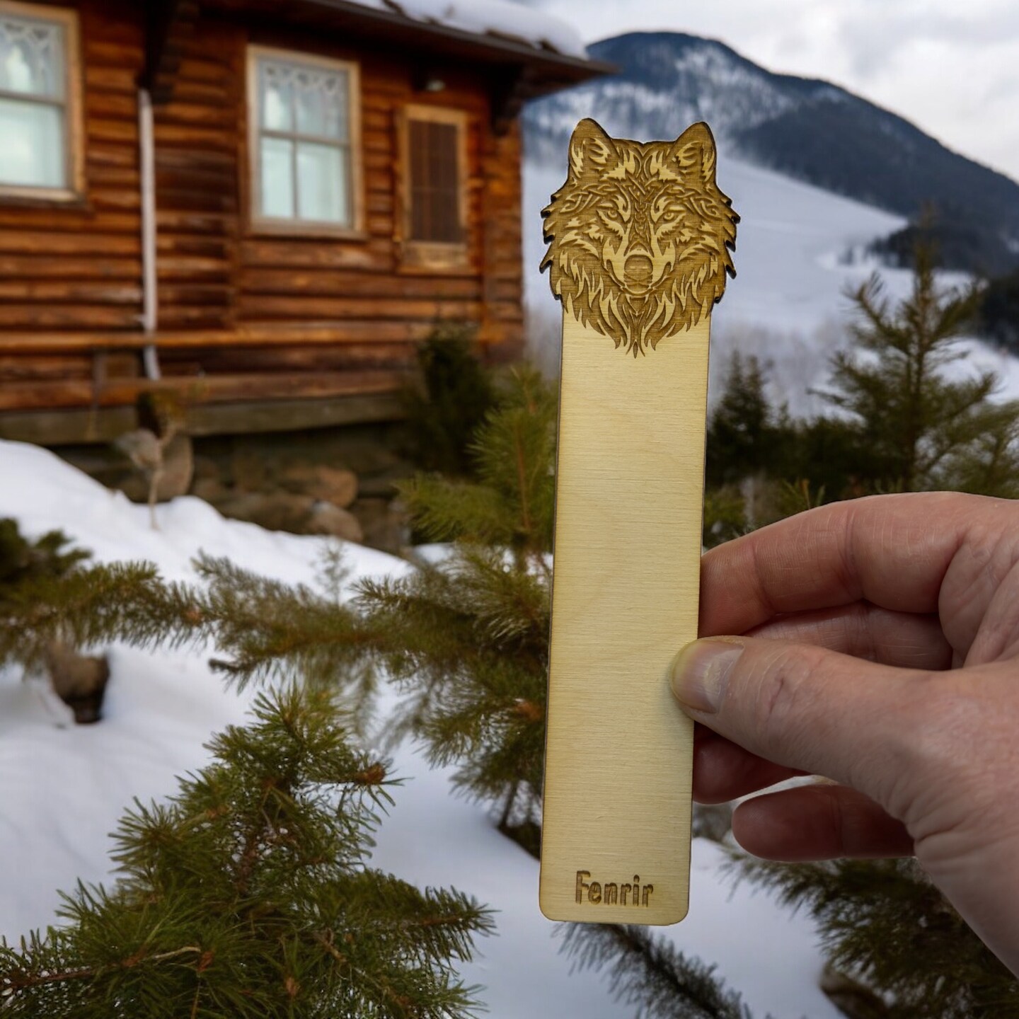 Bookmark - Fenrir - Birch wood Bookmark - Fenrir - Birch wood