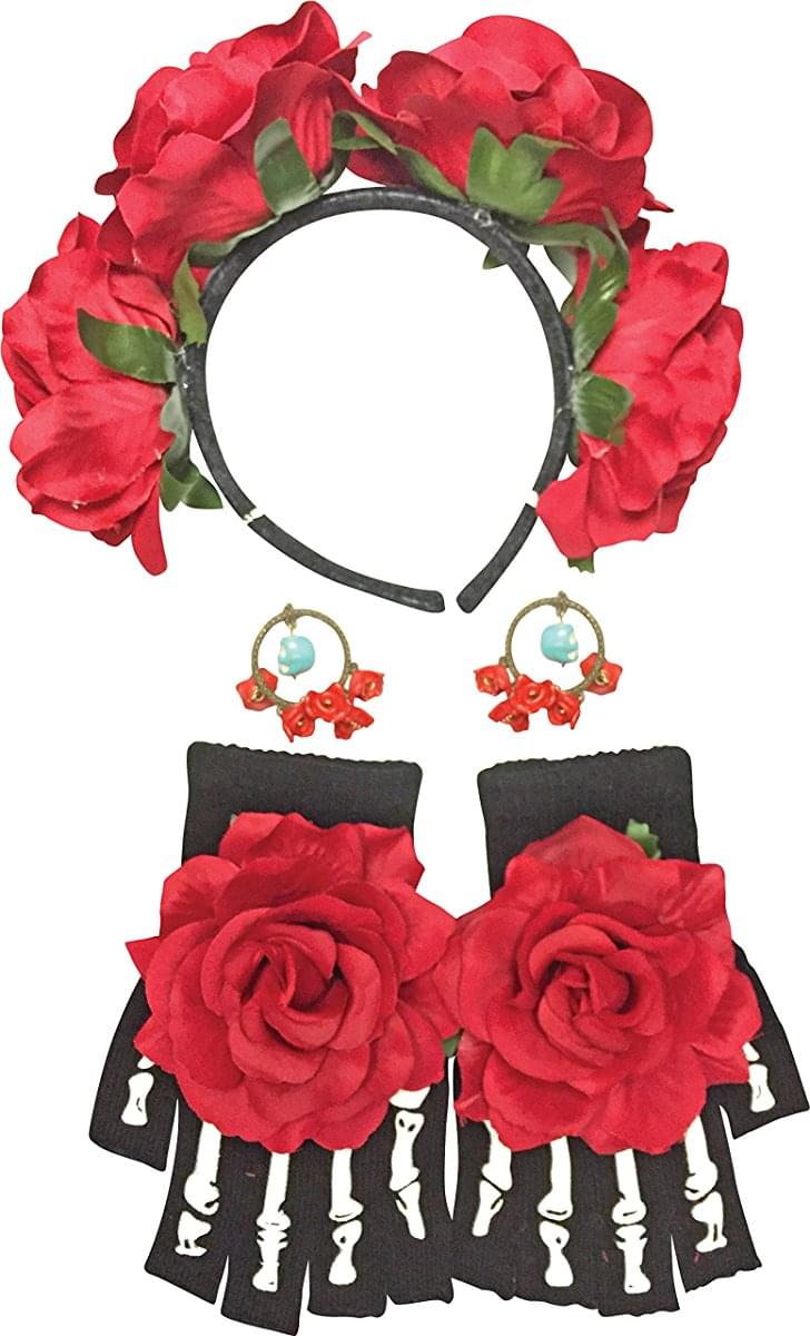 Day of The Dead Women&#x27;s Costume Accessory Kit