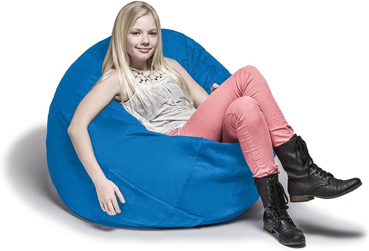 Bean Bags Cocoon Junior Kids Bean Bag, 4-Feet, Blueberry Microsuede