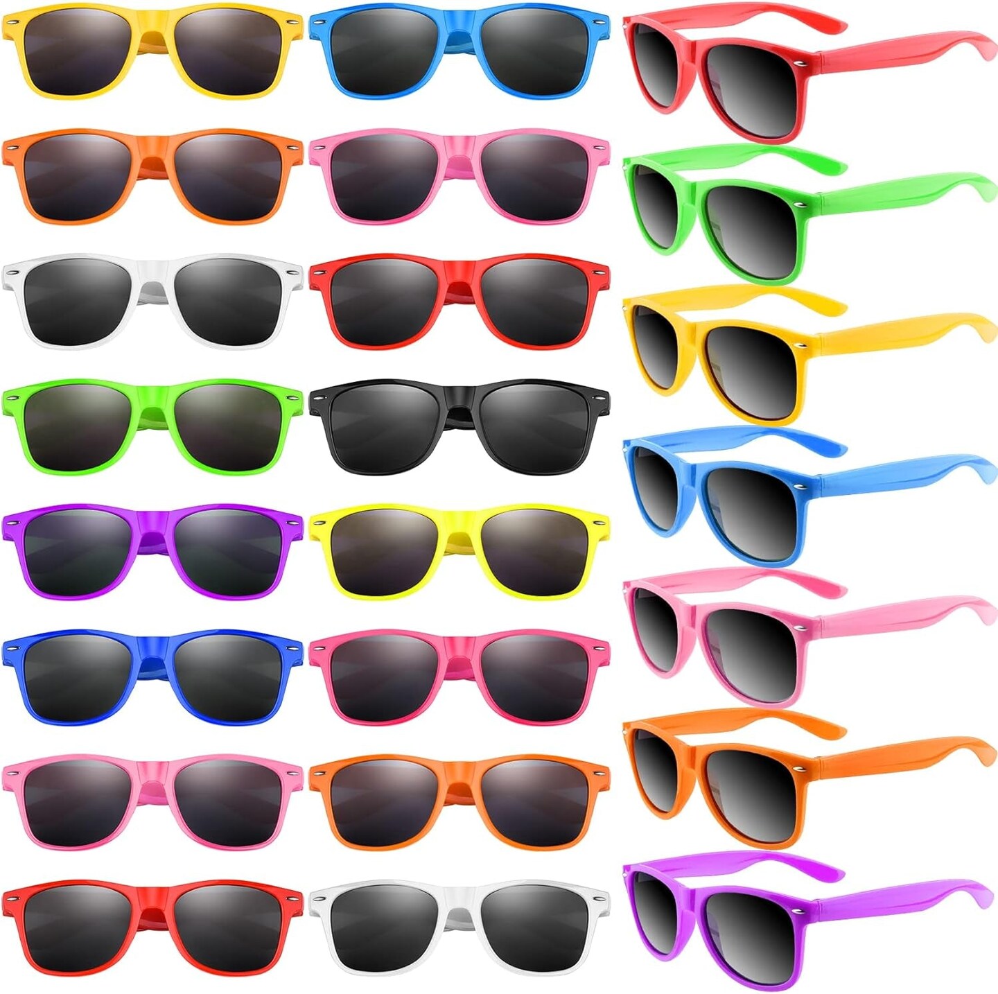 Fashion bright colored sunglasses bulk