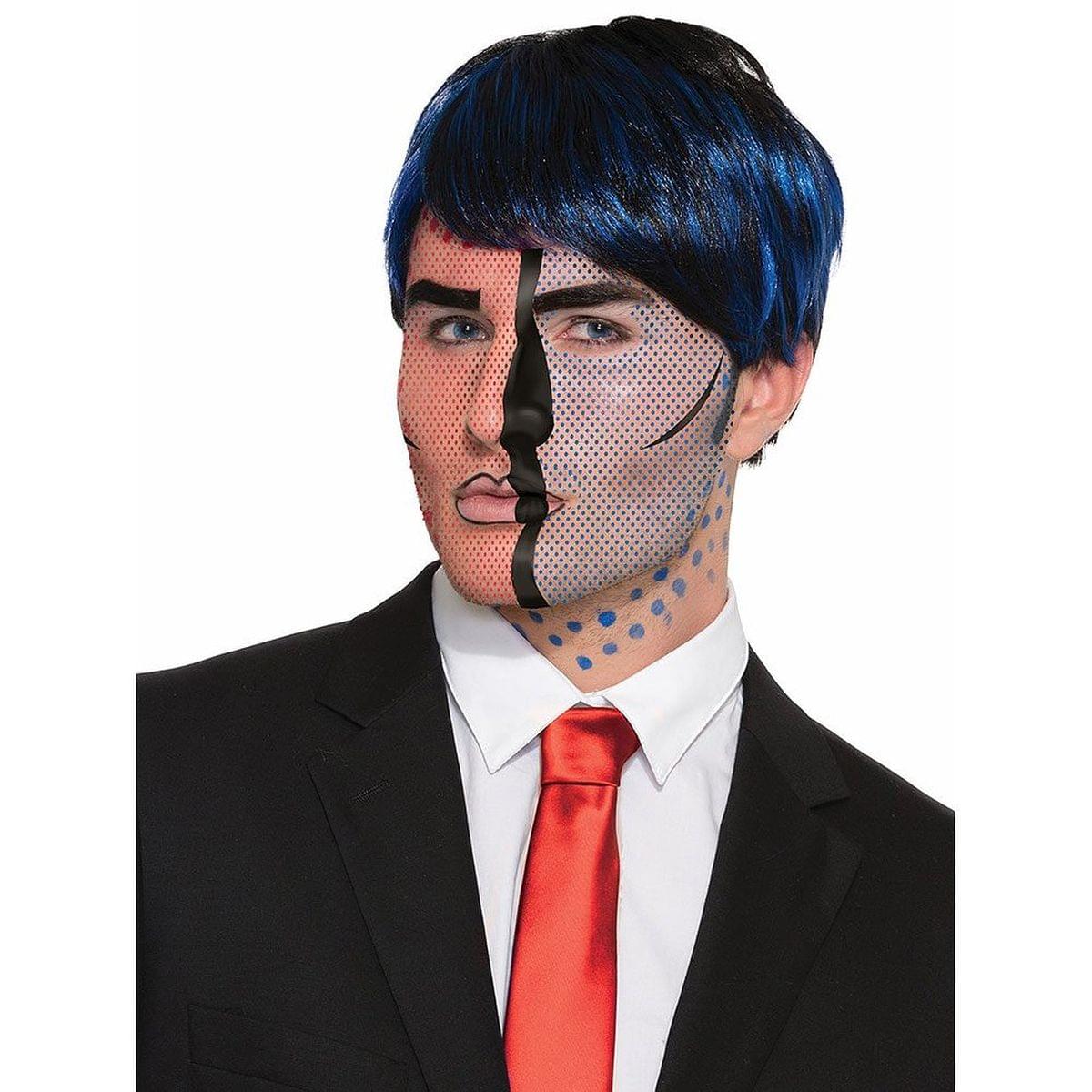 Pop Art Face Tattoo Pop Art Face Tattoo