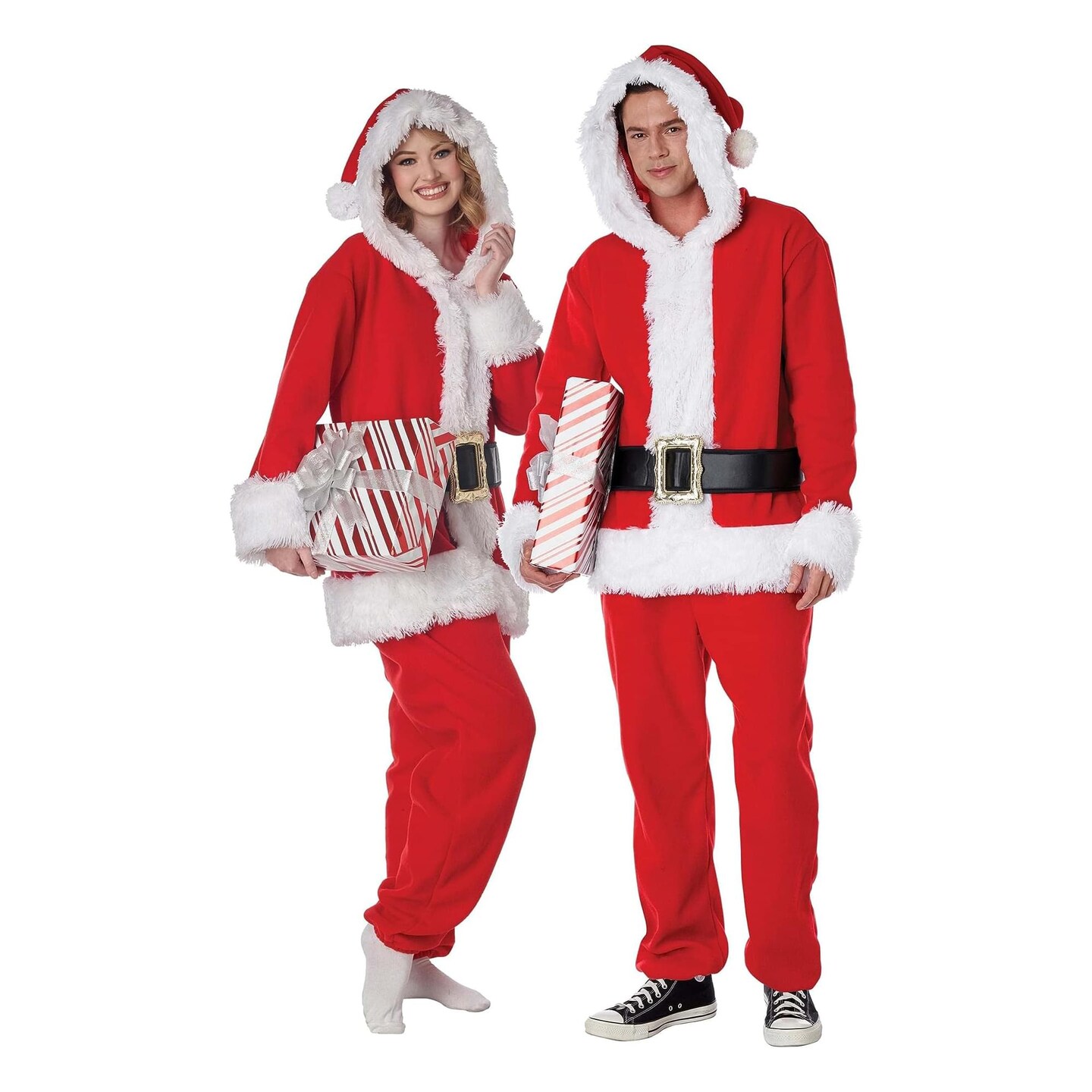 Santa Jumpsuit Adult Costume