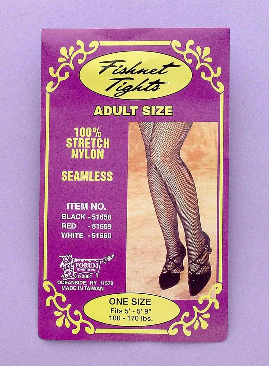 Adult Costume Black Fishnet Pantyhose