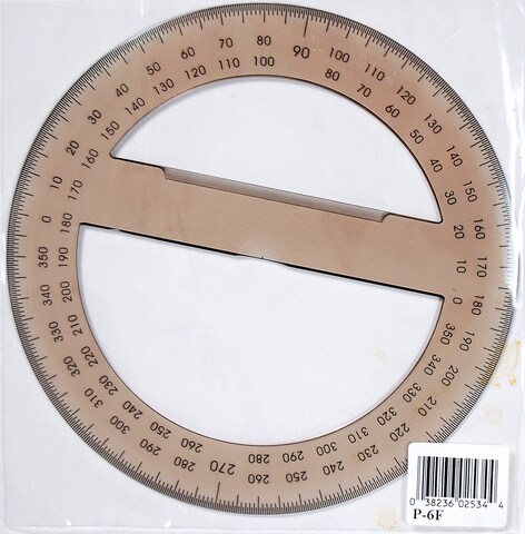 PROTRACTOR 8 INCH ACRYLIC 360 DEGREE | Michaels