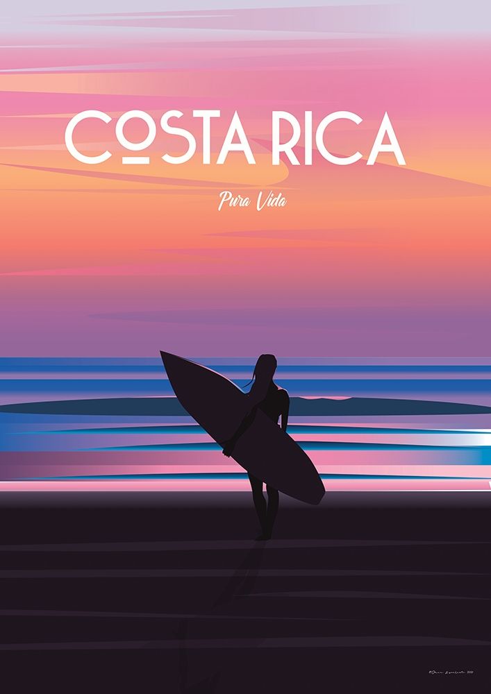 Costa Rica travel poster by ARCTIC FRAME - Item # VARPDX80551