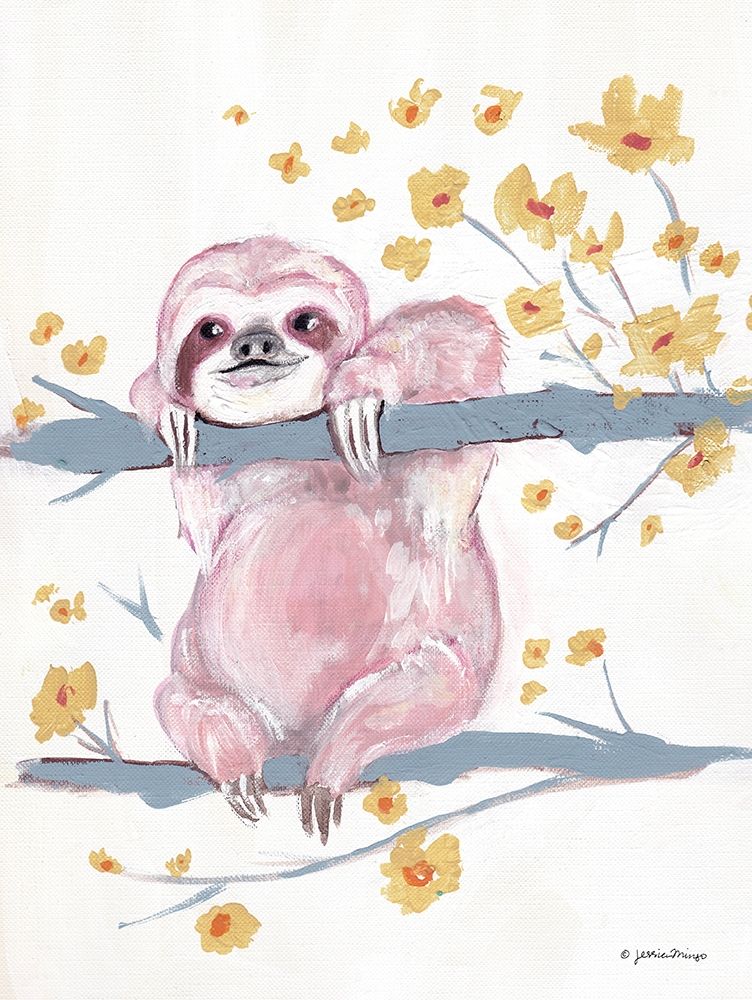 Pink Sloth II by Jessica Mingo - Item # VARPDXJM398