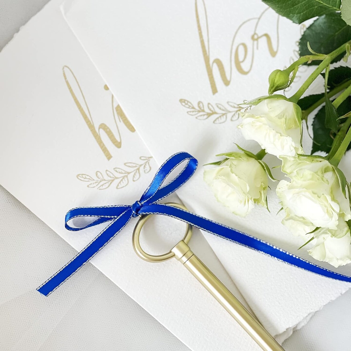 Royal Blue Double Face Satin Ribbon with Silver Border, 1/4 Inch X 50Yd