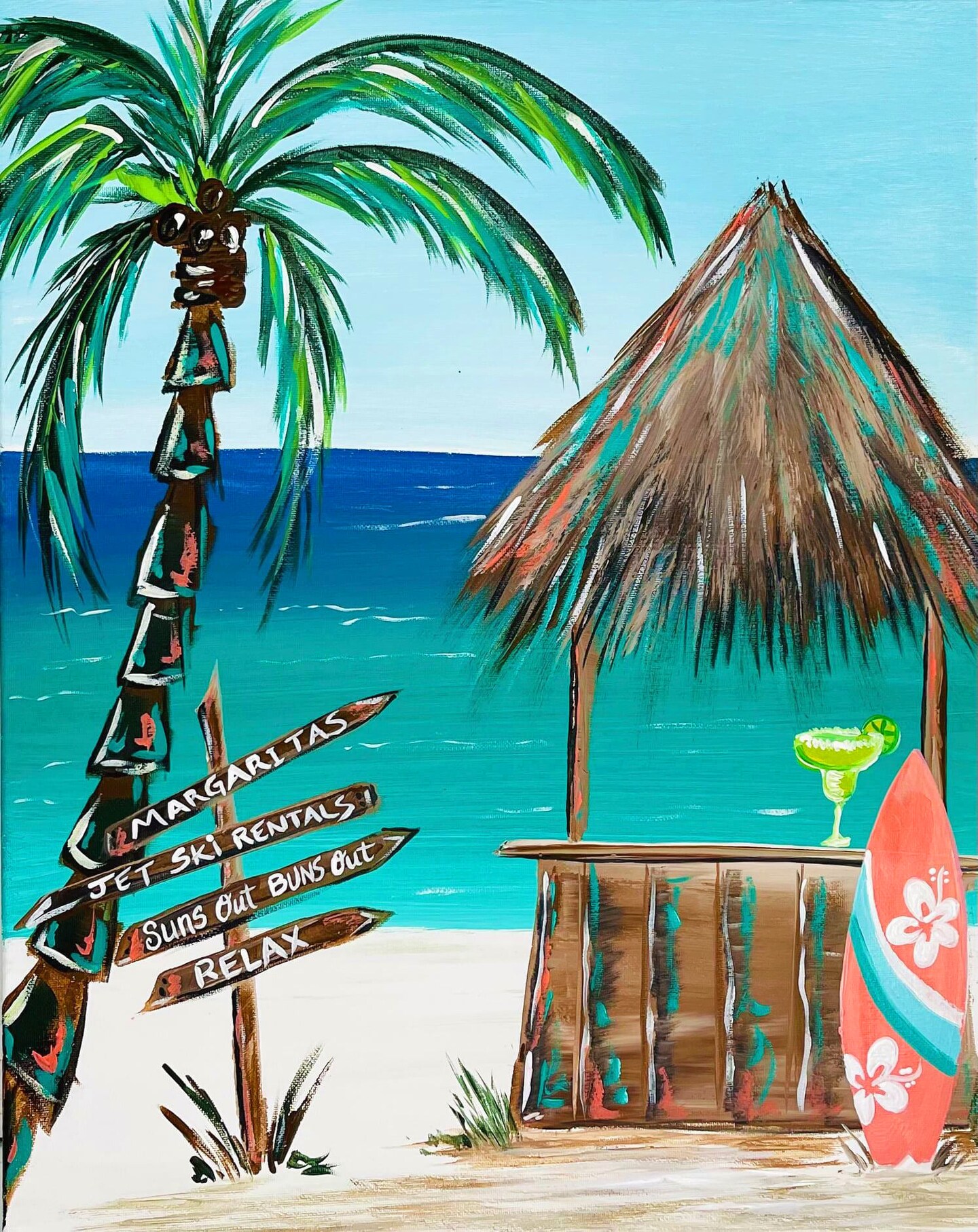 Tiki Hut at the Beach