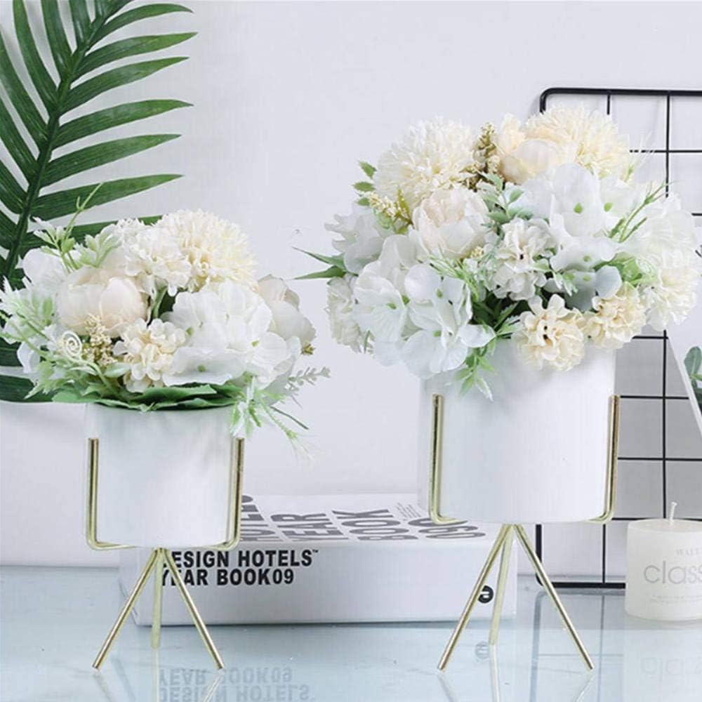 Artificial Peony and Hydrangea Bouquet – Faux Flowers for Wedding and Table Decor