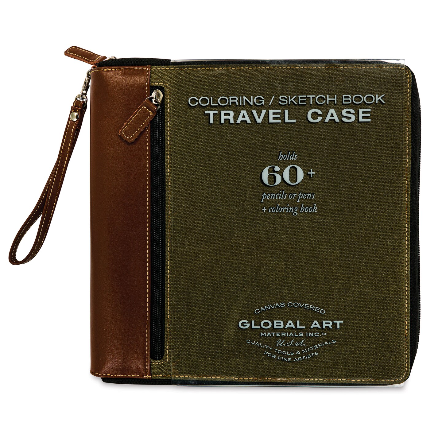 Speedball Sketchbook Travel Case - Olive Brown, Medium