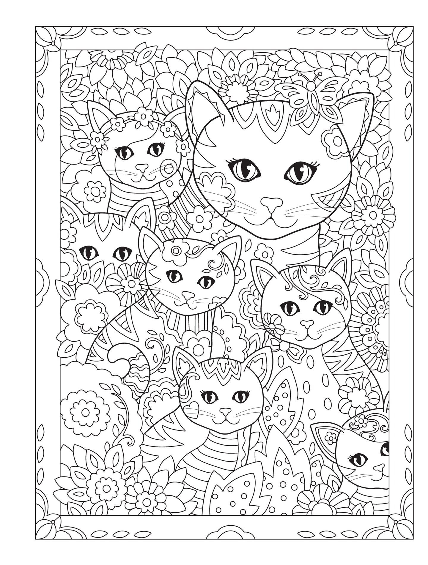Creative Haven: Creative Kittens Coloring Book-Softcover