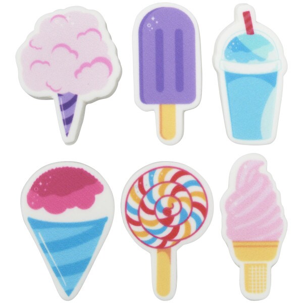 Summer Sweets Sweet D&#xE9;cor&#xAE; Edible Decorations 12ct