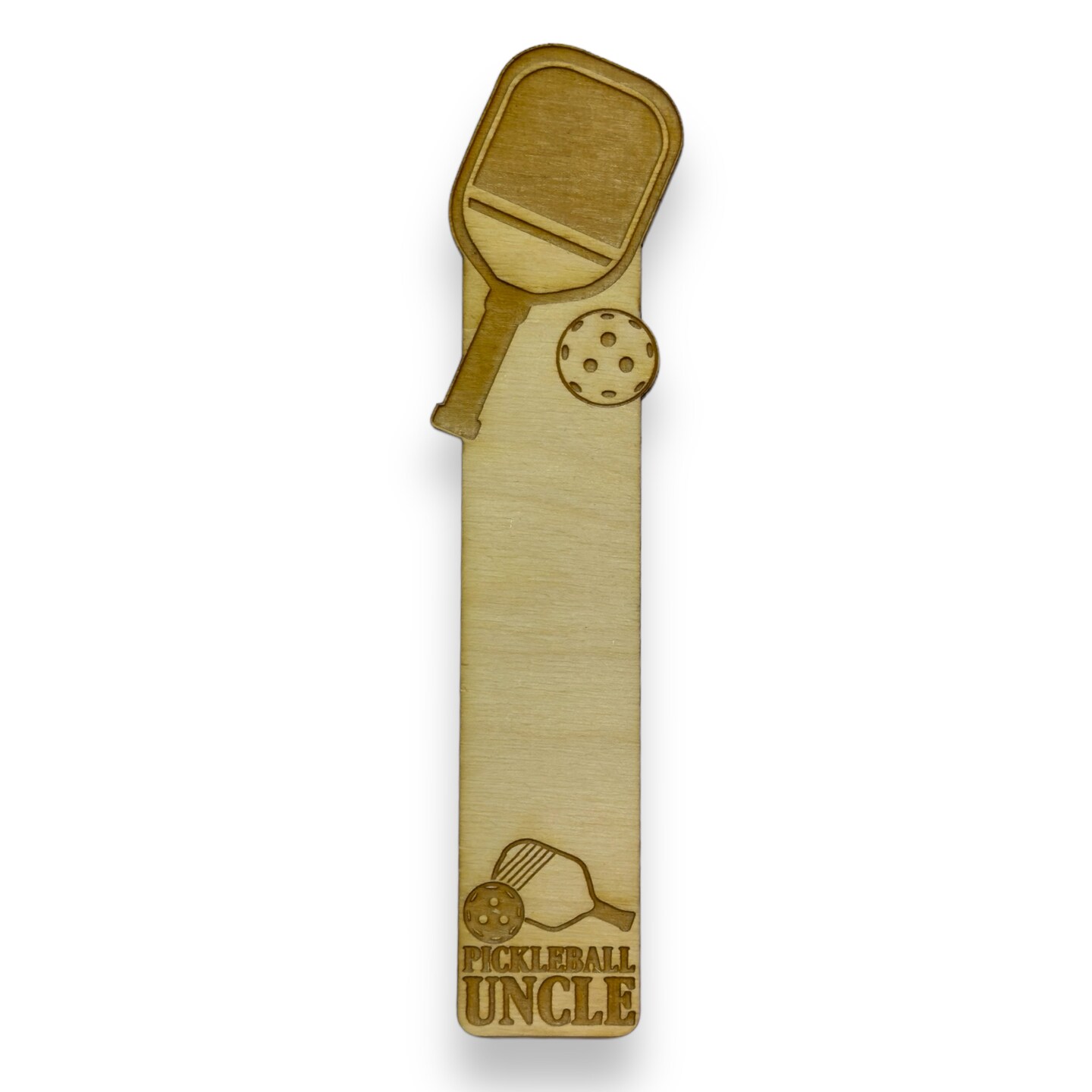 Bookmark - Pickleball Uncle - Birch wood Bookmark - Pickleball Uncle - Birch wood