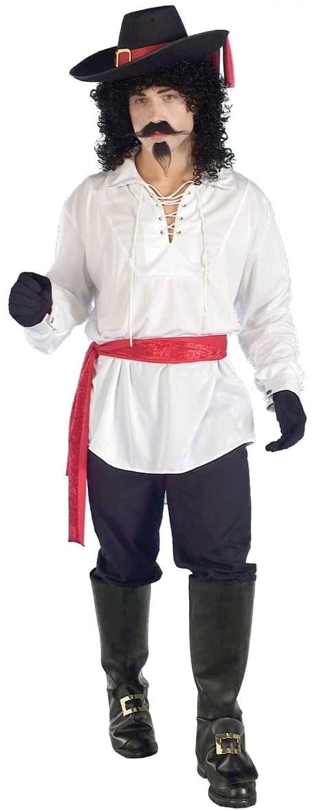 White Swash Buckler Costume Shirt Adult