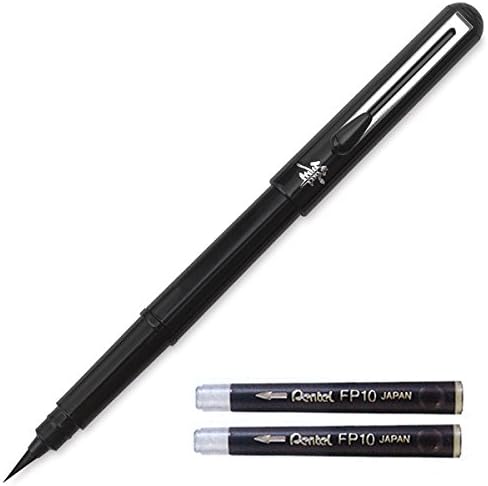 Arts Portable Pocket Brush Pen (Medium Point), 1Pen & 2Refills