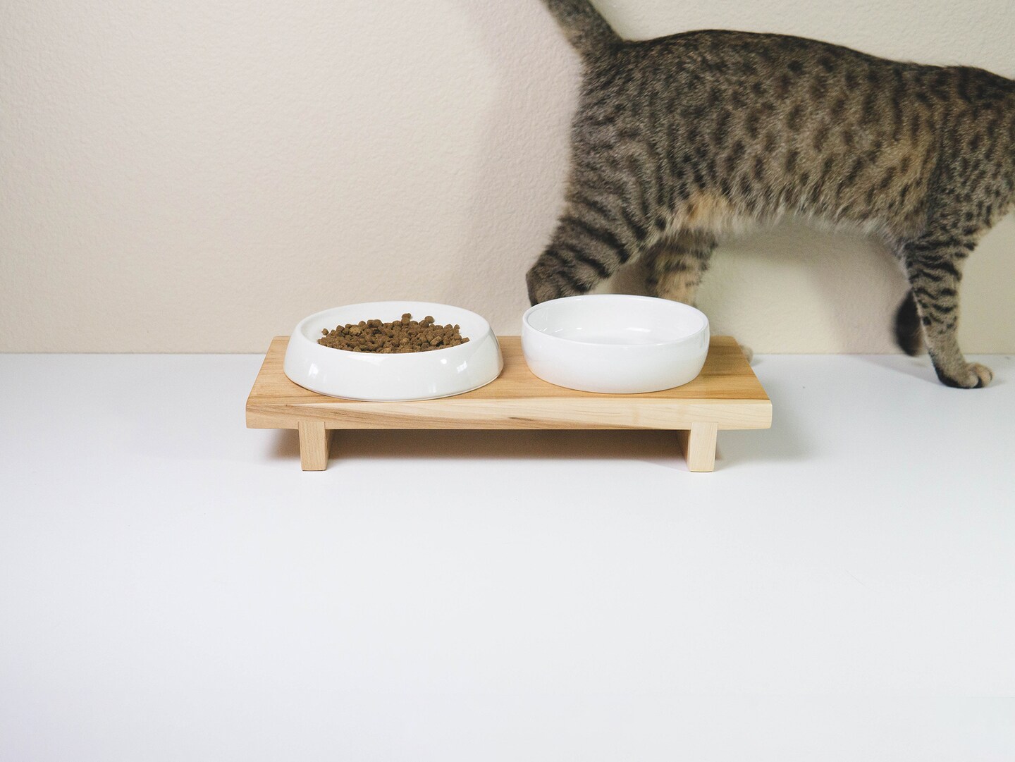 Cat bowl fashion stand