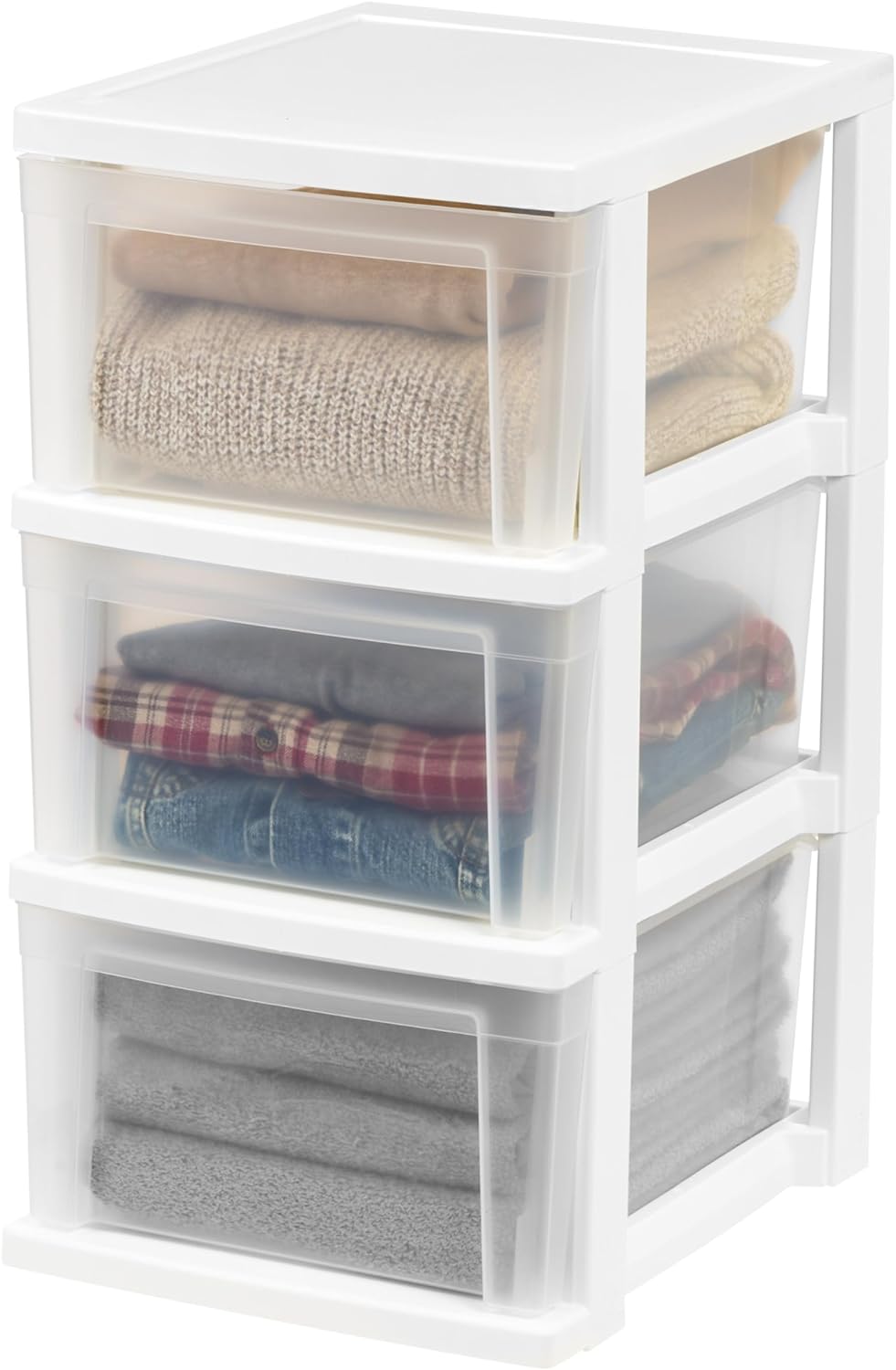IRIS USA Plastic Storage Drawers Container Organizer for Clothes
