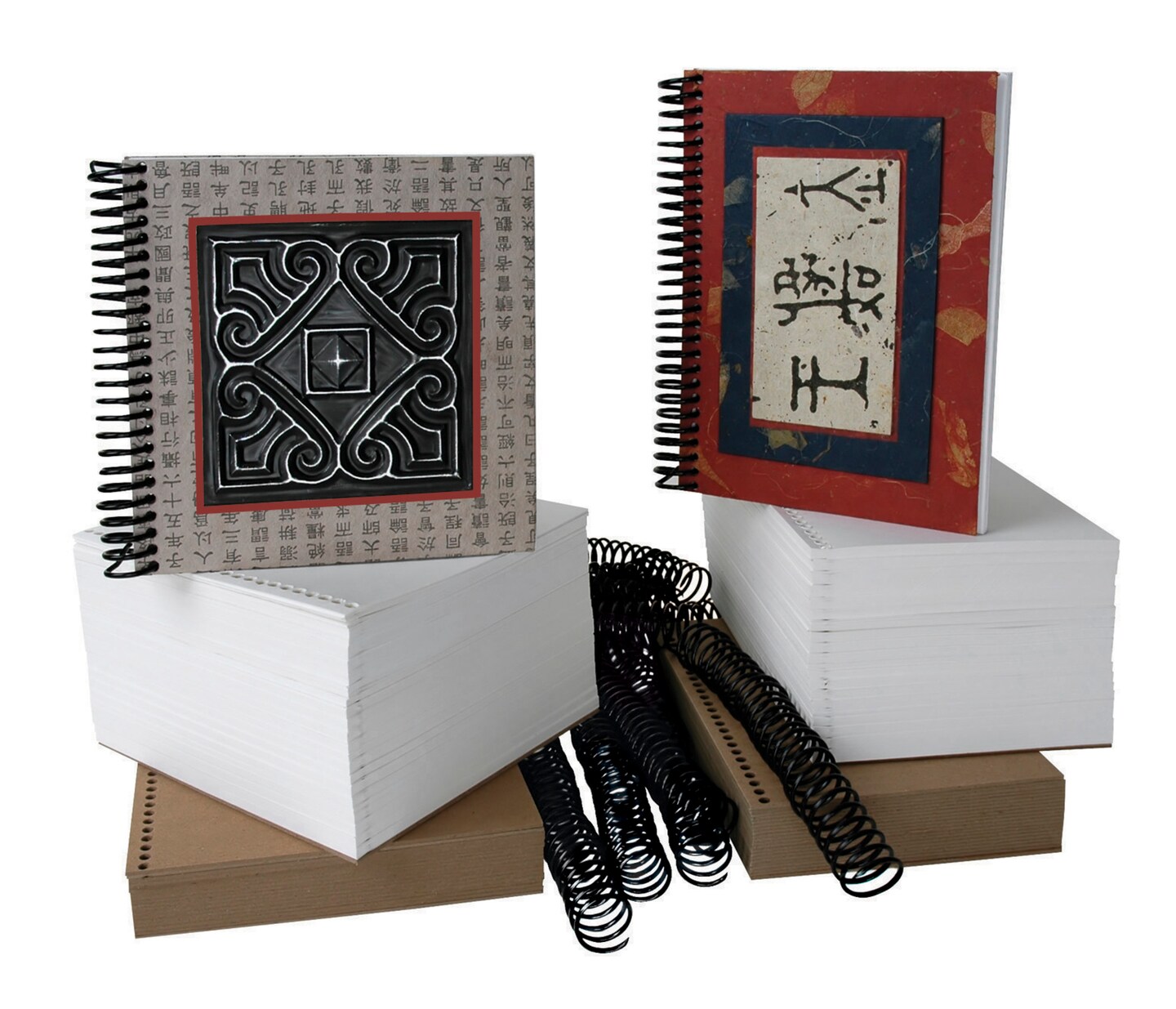 Sax Spiral Bookmaking Classroom Pack, 6 x 6 Inches, Pack of 12