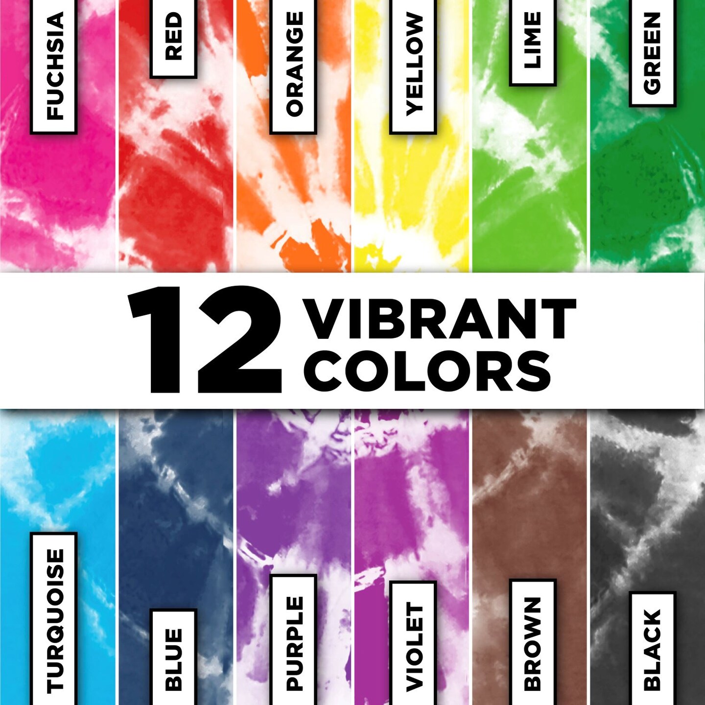 Tulip Color Craze! 12-Color Tie-Dye Kit