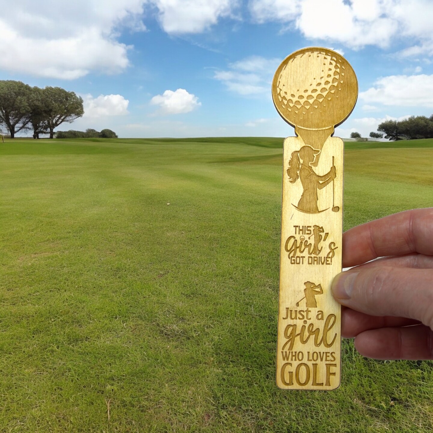 Bookmark - Just a girl who loves golf - Birch wood Bookmark - Just a girl who loves golf - Birch wood