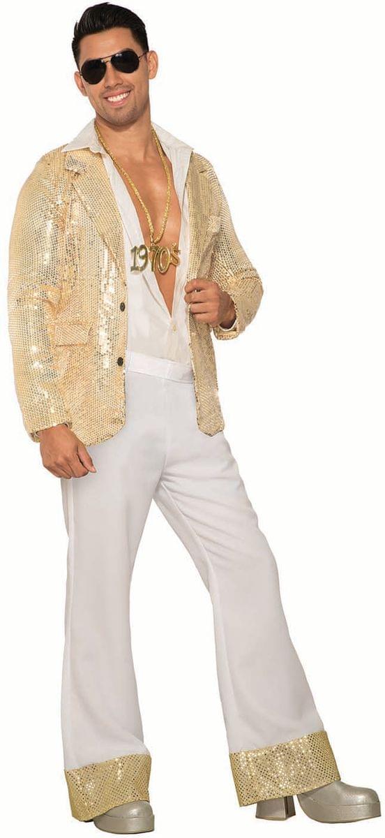 Men&#x27;s Costume Disco Pants, White