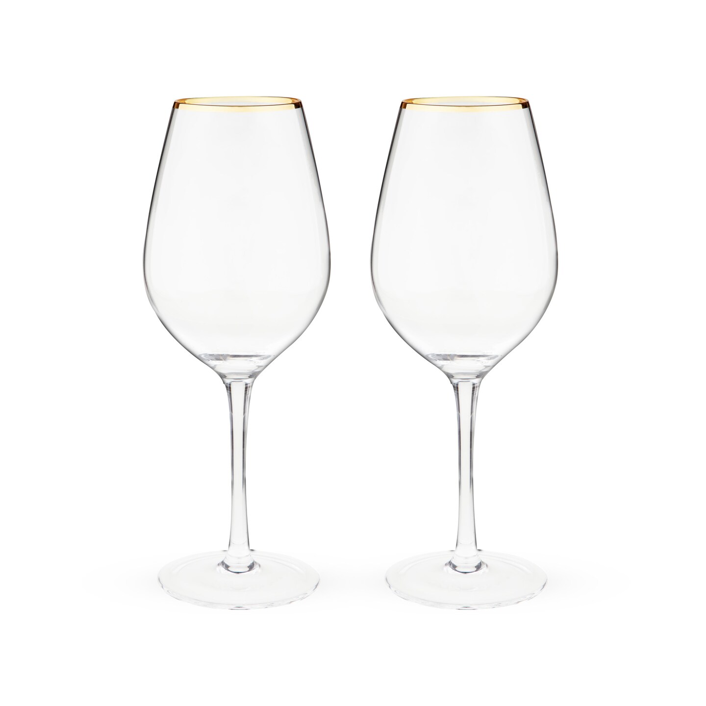 Gilded Stemmed Wine Glass Set 