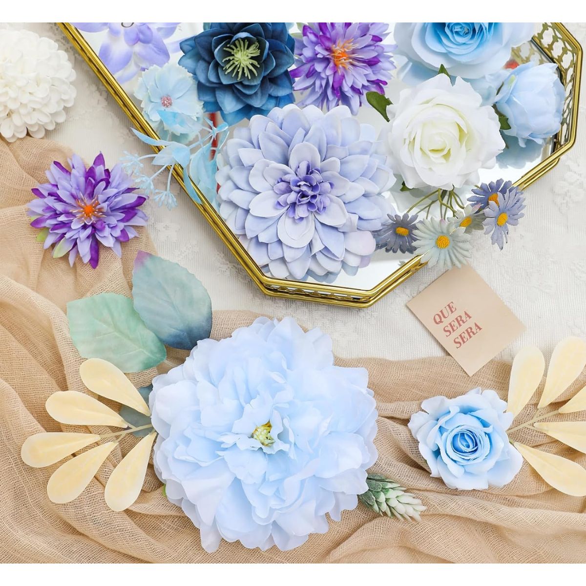 Mix Fake Flower in Fairy Purple