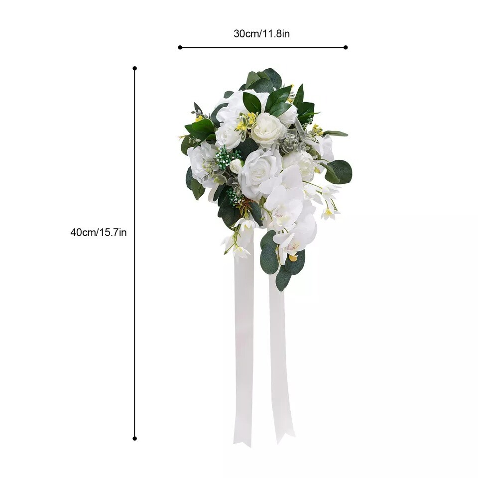 Wedding Artificial Flowers Bouquet Bridesmaid Flower Bridal Hand Flowers Bride
