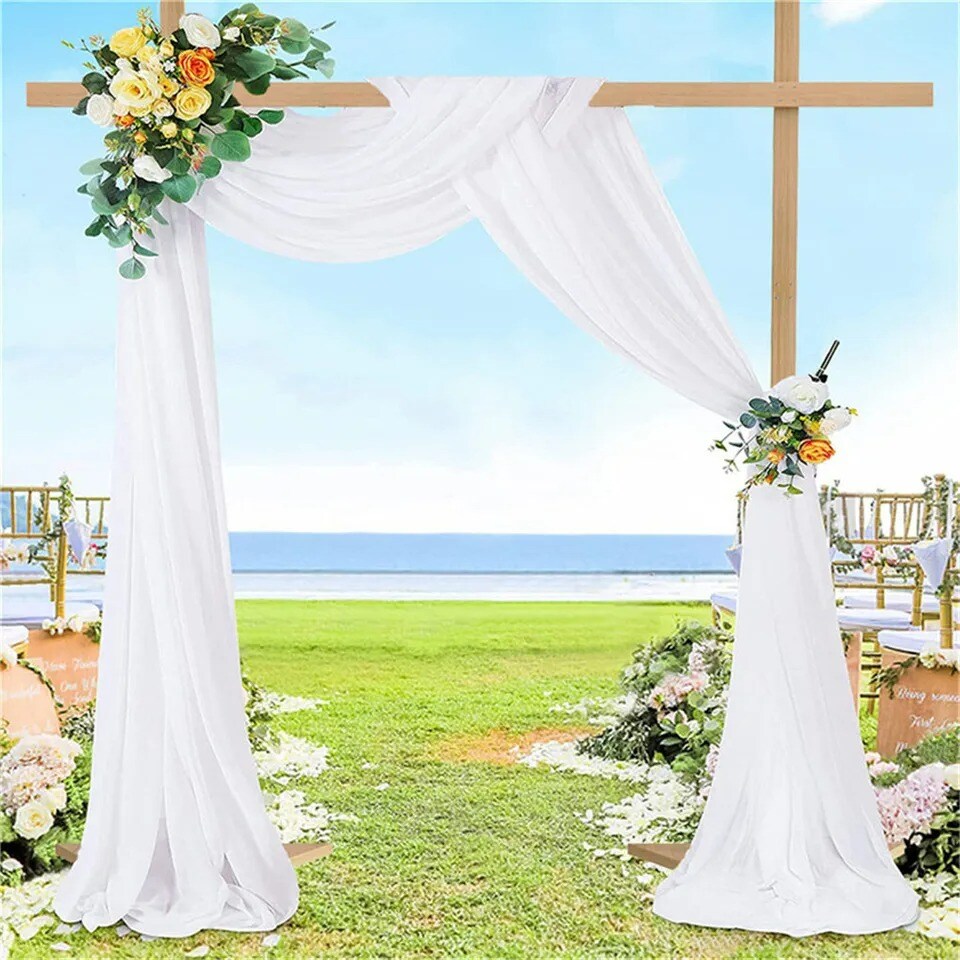 3*3M Super Thick Wooden Wedding Arch Garden Trellis Pergola Arbor Backdrop Stand