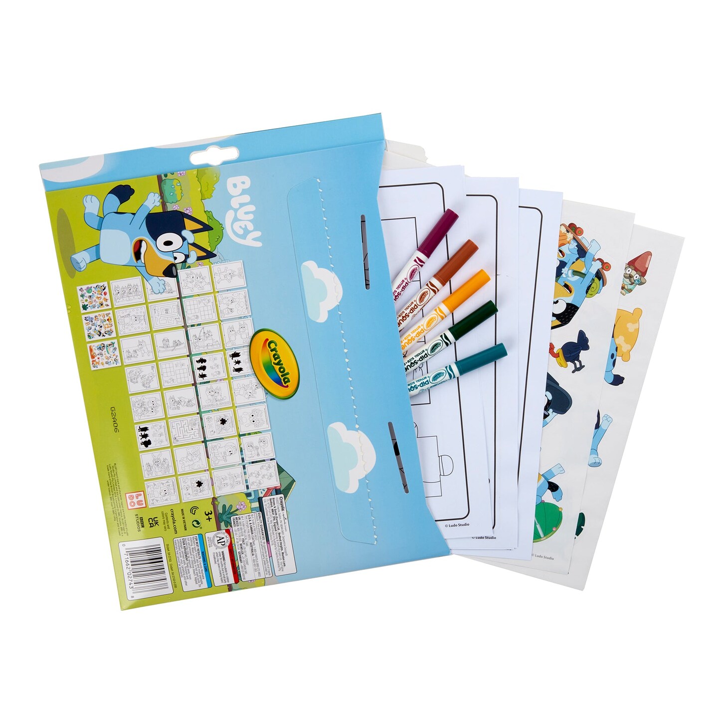 Color &#x26; Sticker Activity Set, Bluey, 3 Sets