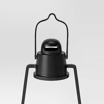 22&#x22; Aluminum Outdoor Lantern Candle Holder Black - Smith &#x26; Hawken