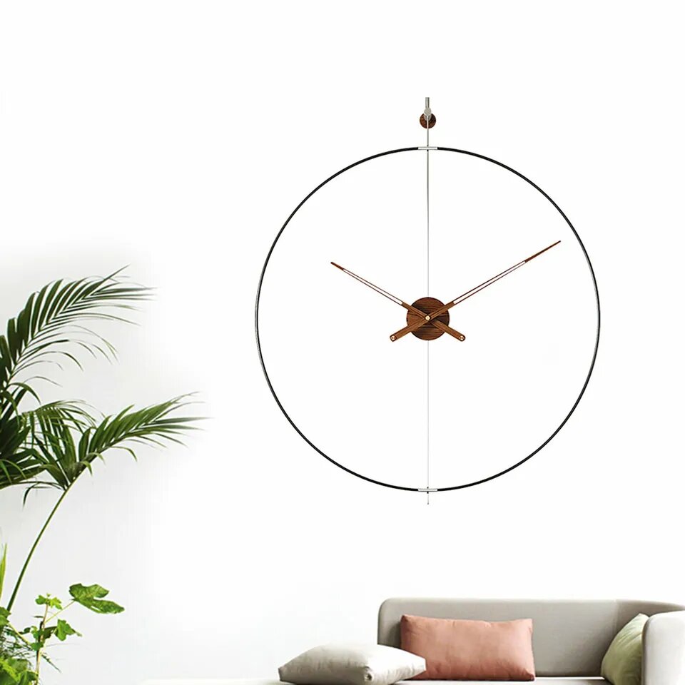Kitcheniva Minimalist Metal Ring Large Wall Clock