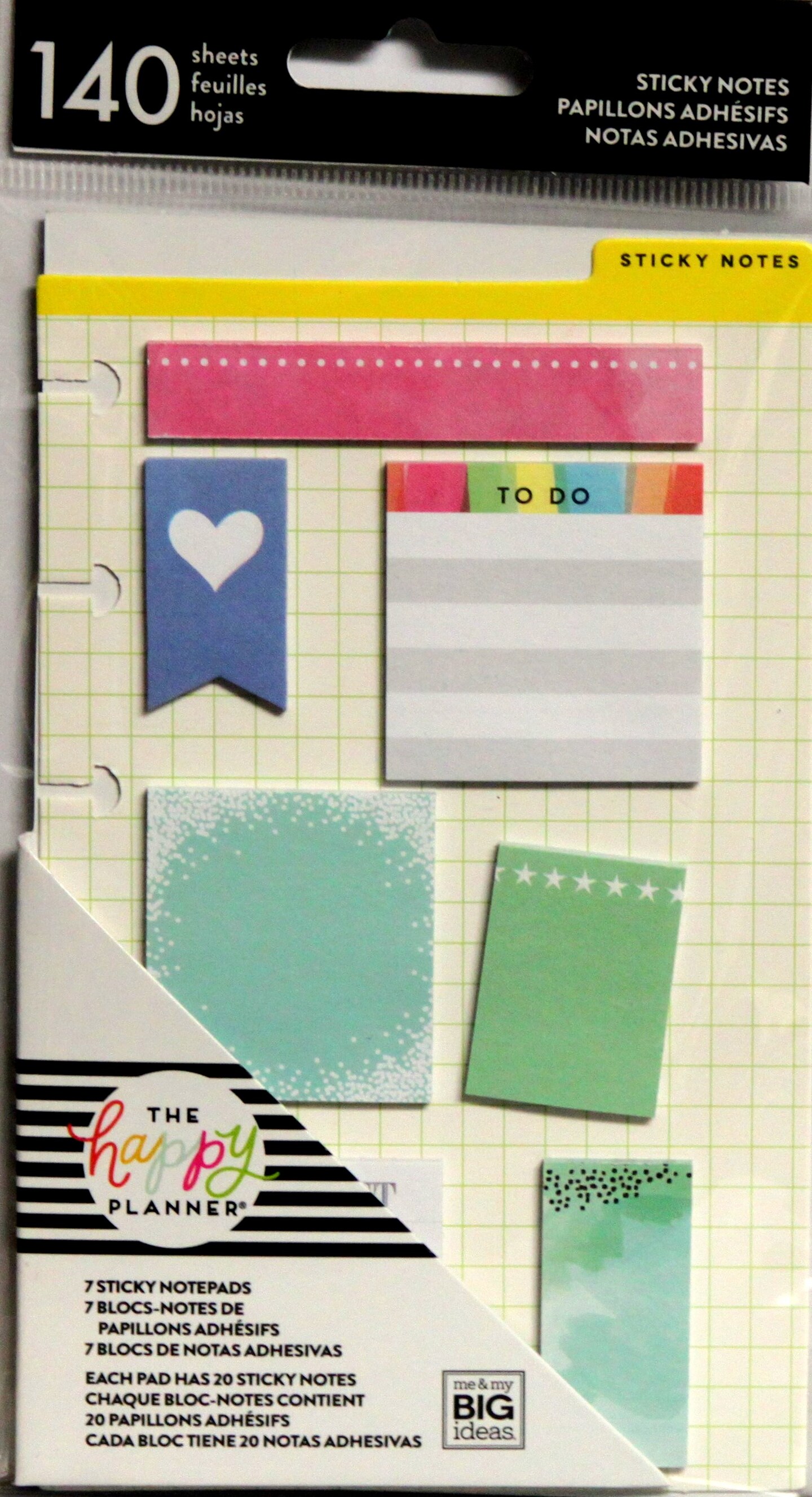 The Happy Planner Sticky Notes -140 Sheets