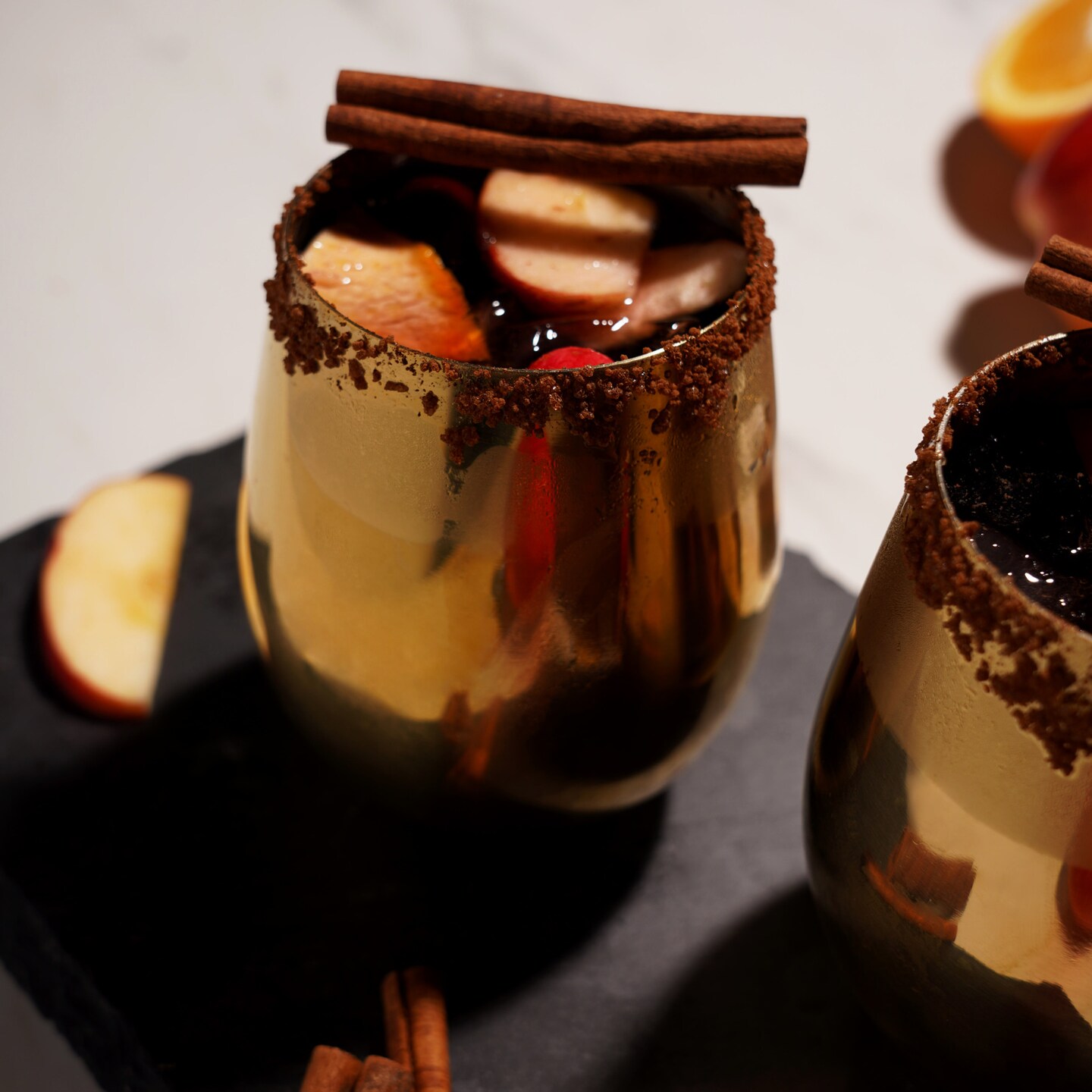 Gold Stemless Wine Glasses 