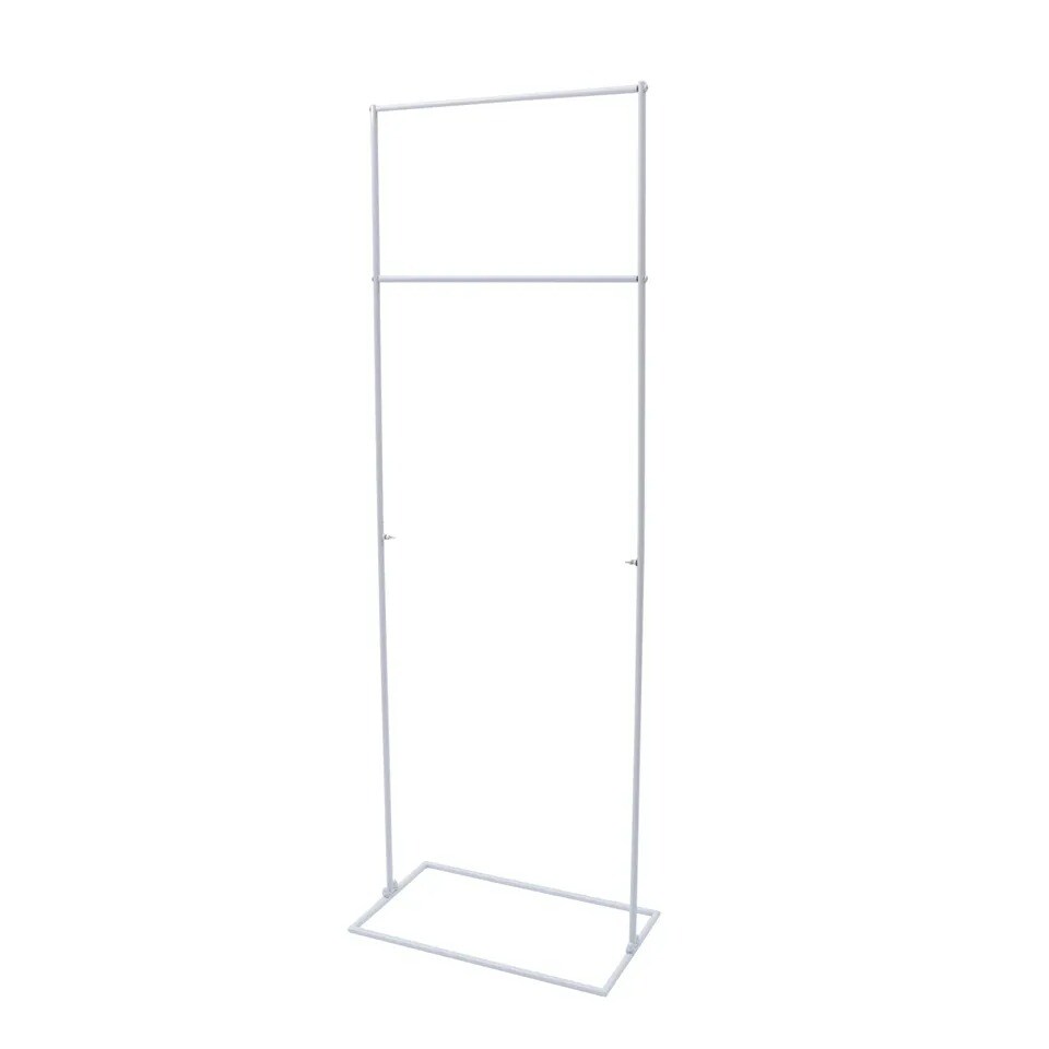 White Square Arch Rack Garden Balloon Stand for Wedding Party Backdrop Decor