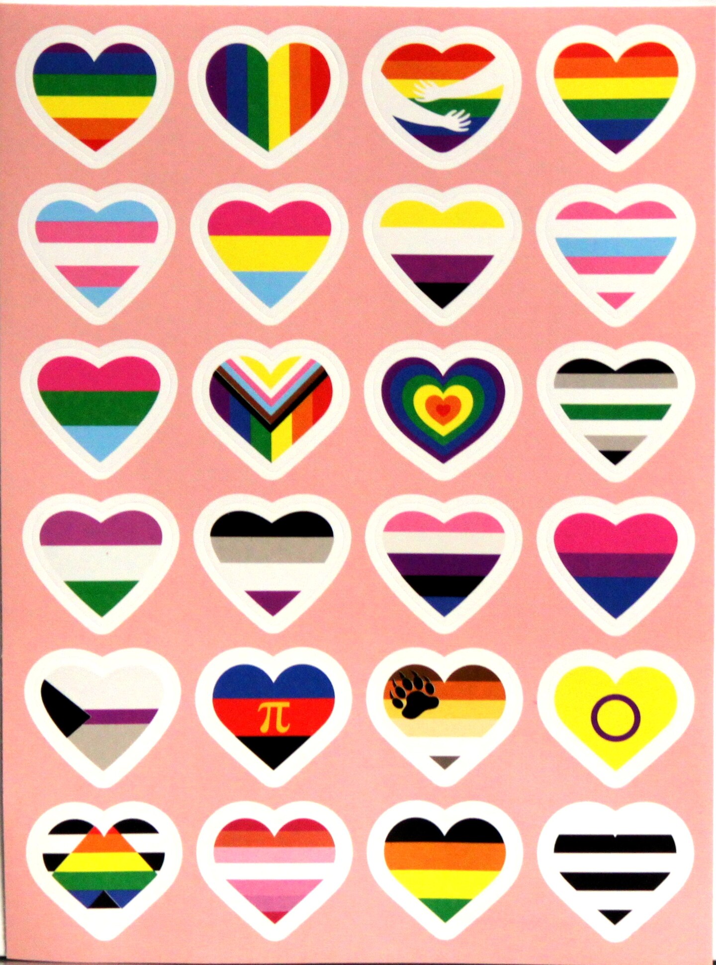 Pride Hearts Sticker Sheet
