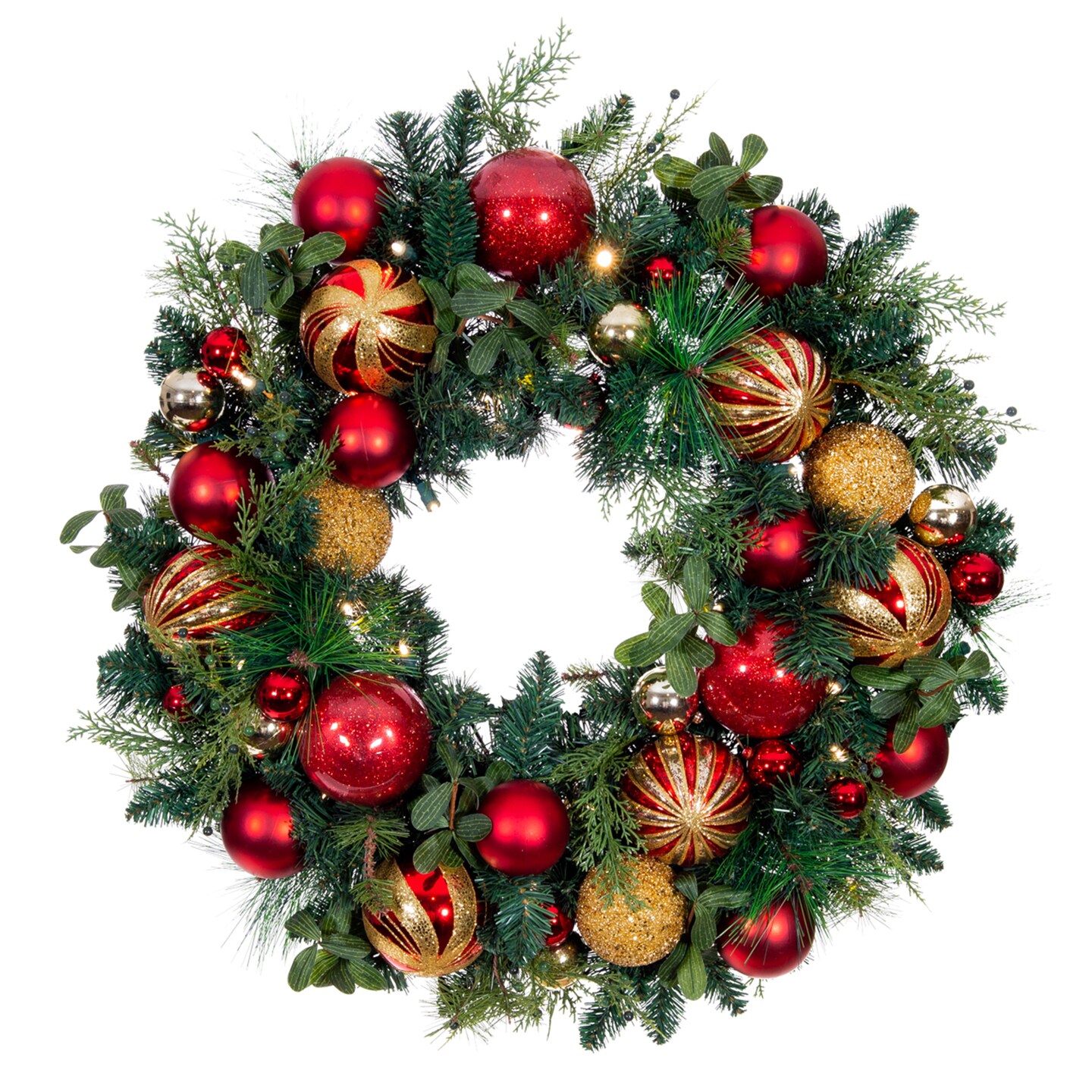 Lighted Christmas Wreath - Christmas Classic