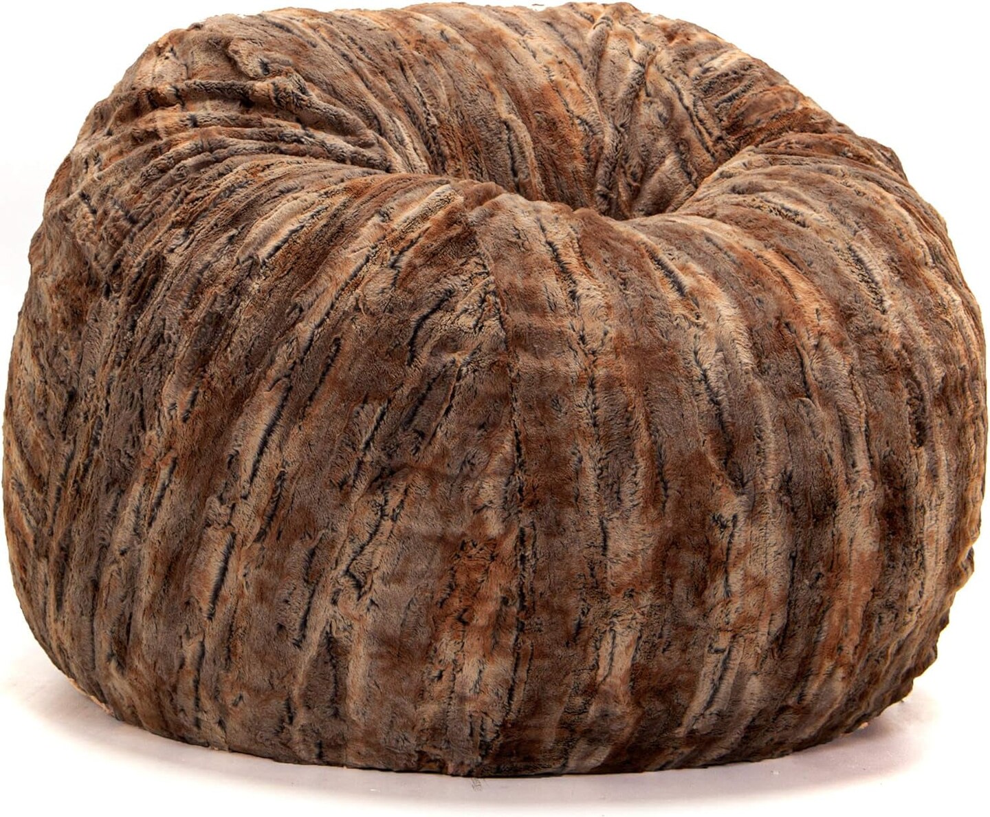 Saxx 4 Ft Plush round Bean Bag, 4-Foot, Microsuede Charcoal