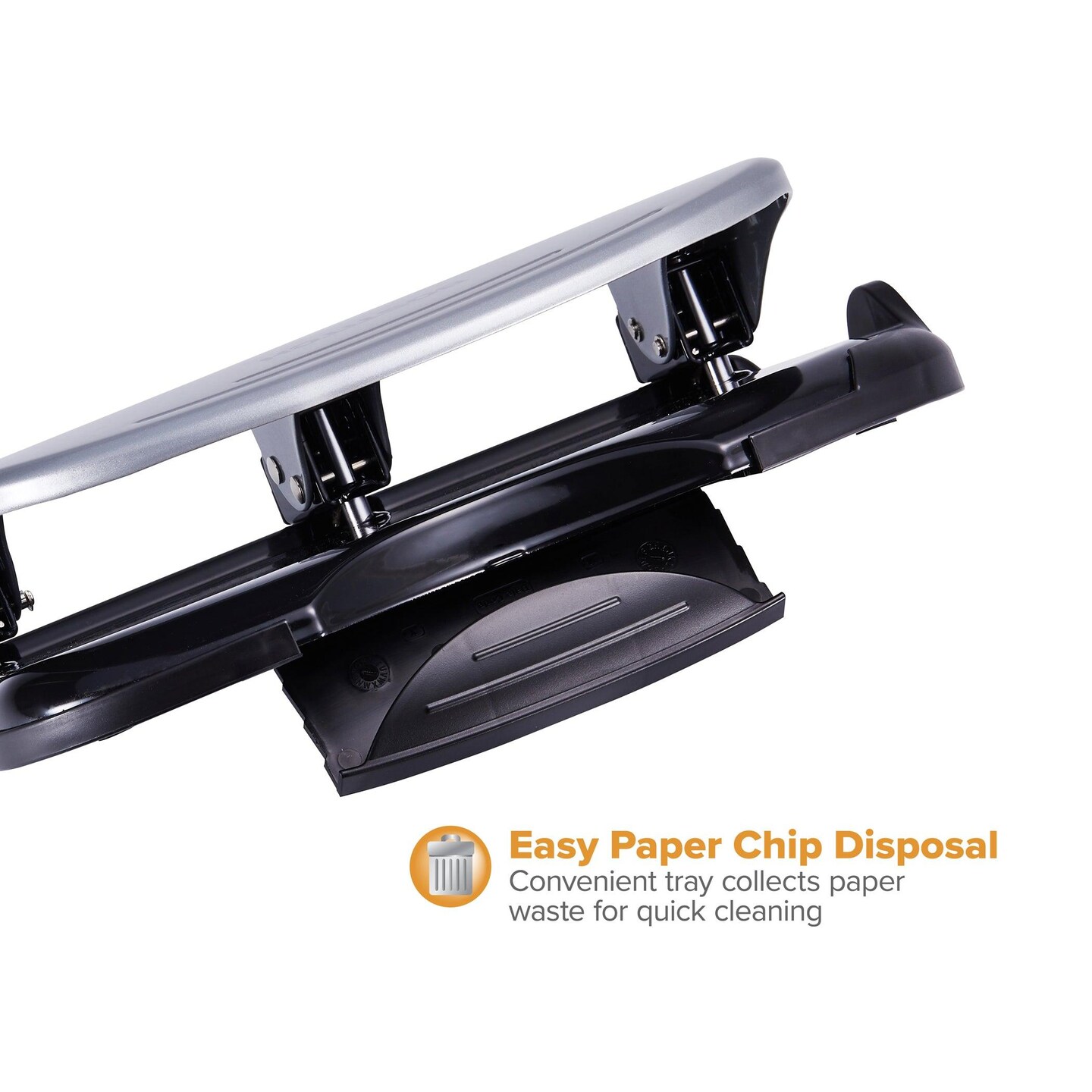 EZ Squeeze&#x2122; 3-Hole Punch, 40 Sheets, Silver