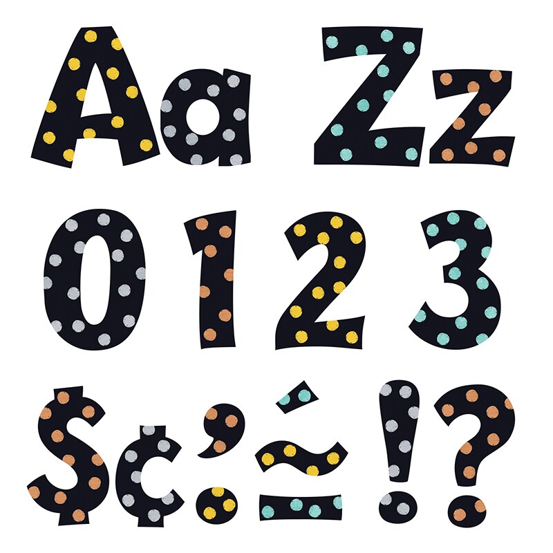 Metal Dots 4&#x22; Playful Combo Ready Letters&#xAE;