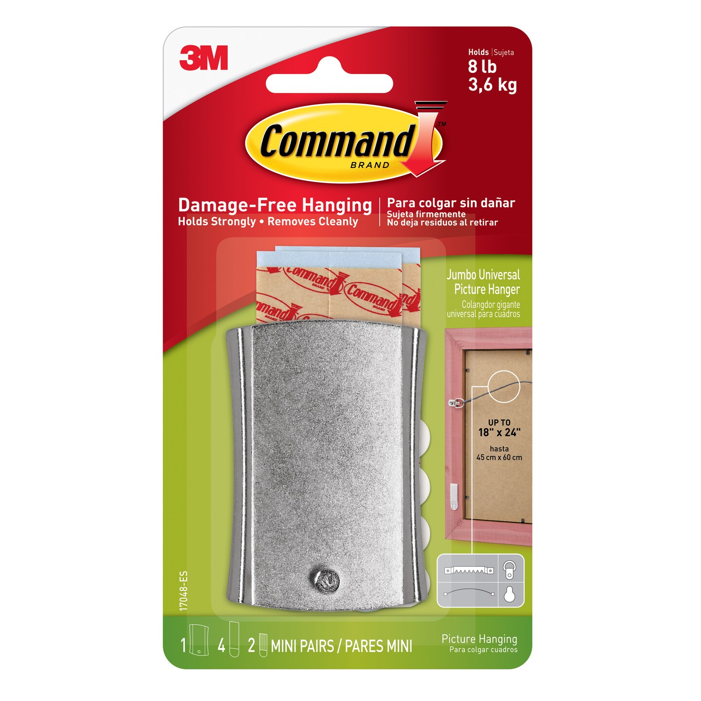 3M Command Wire-Back Sticky Nail Hanger