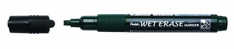 WET ERASE CHALK MARKER CHISEL TIP BLACK