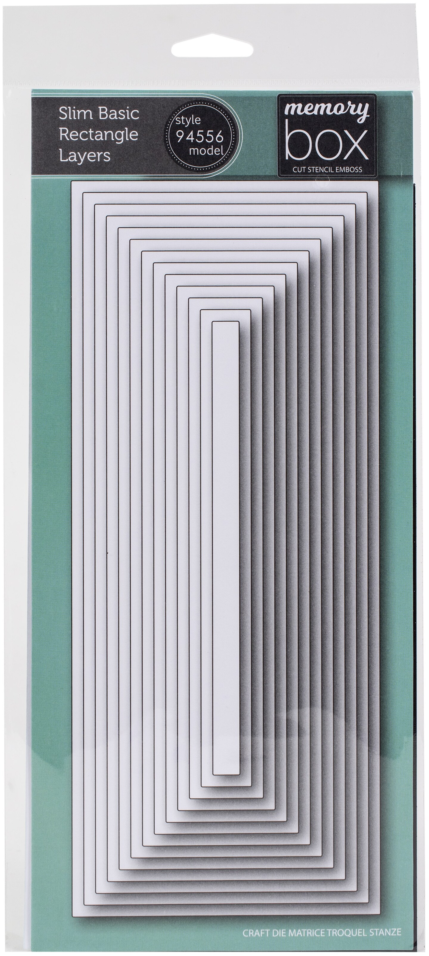 Memory Box Dies-Slim Basic Rectangle Layers